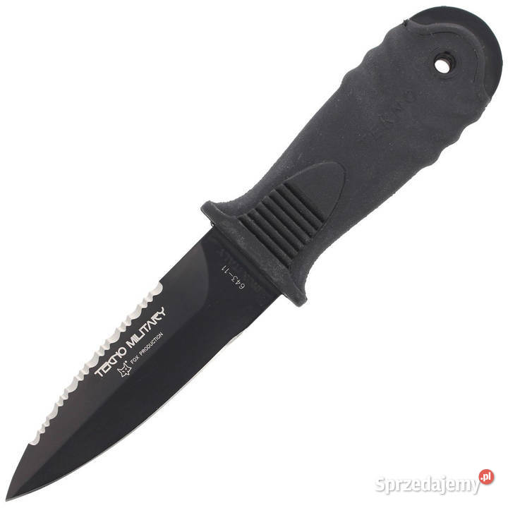 Nóż nurkowy FOX Tekno Military Black Blade 64311 Warszawa