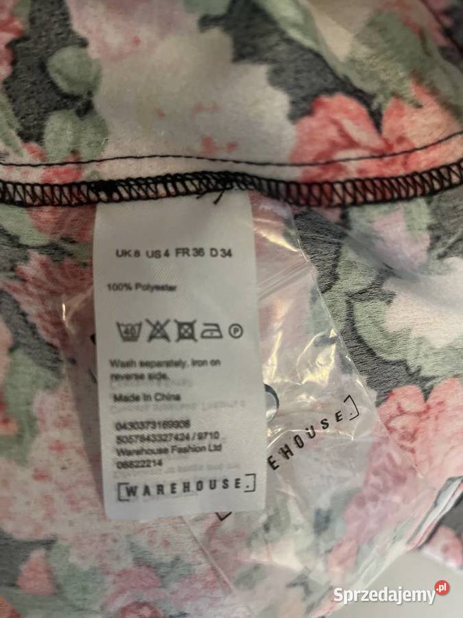 Warehouse sukienka modny wzór kwiaty floral hit Choszczno