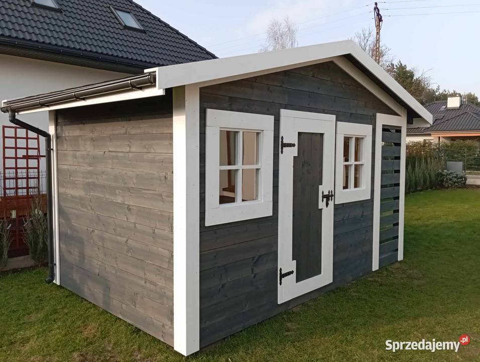 Domek narzędziowy z drewutnią 200x400 Sochaczew sprzedam
