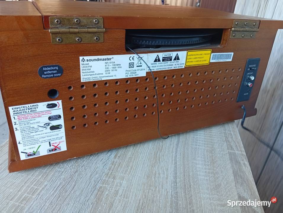 retro centrum muzyczne gramofon wielofunkcyjny Byczyna