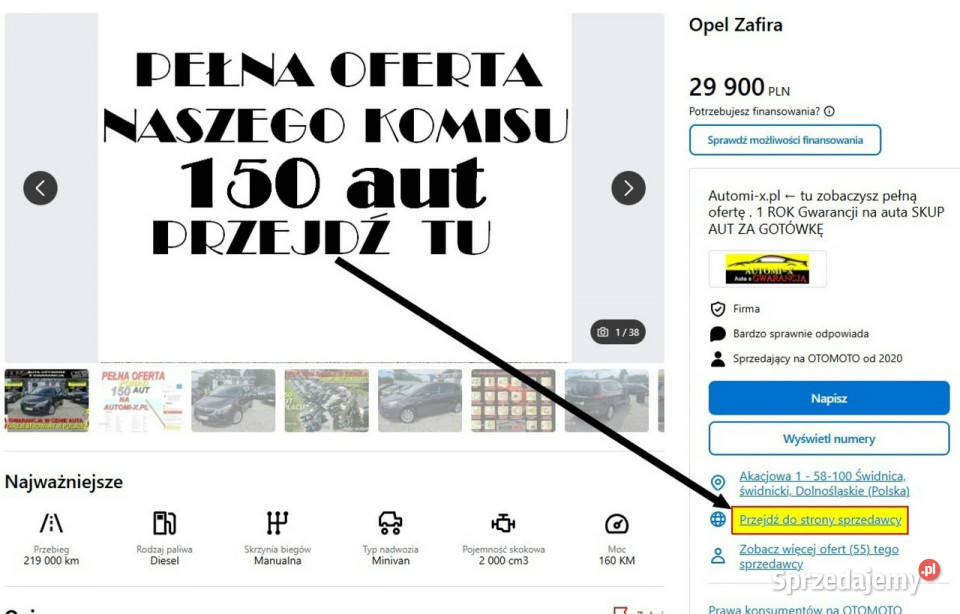 Opel Combo SPRZEDANY Super stan Klimahak Świdnica