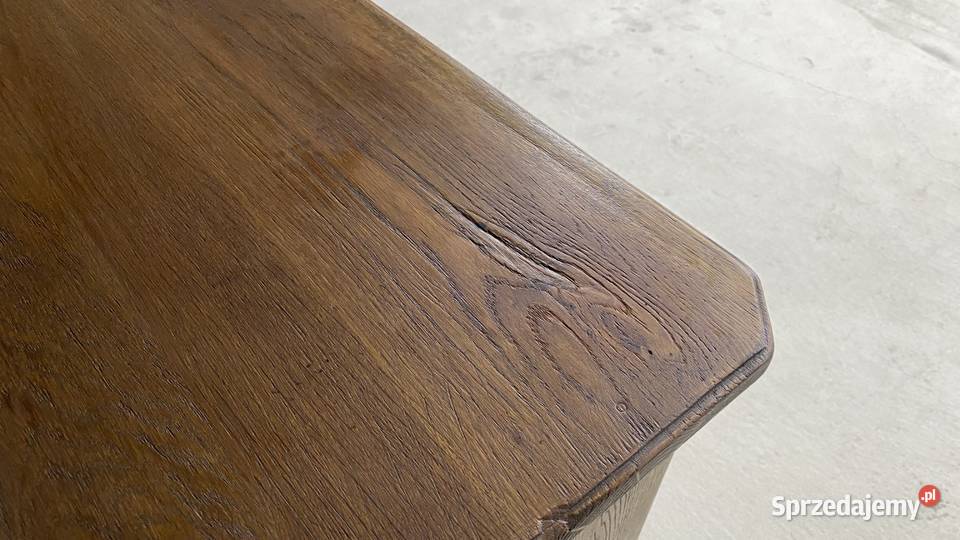 Rzeźbiona komoda w rustykalnym stylu lity dąb Gryfice