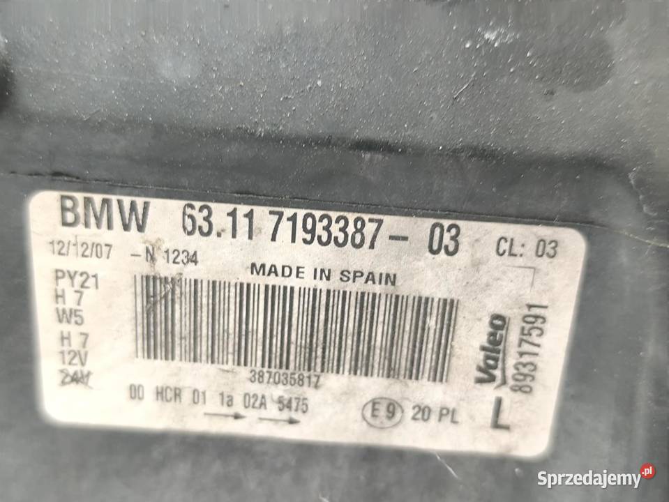 LAMPA LEWY PRZÓD EUROPA BMW 1 E87 E81 LIFT Oświetlenie