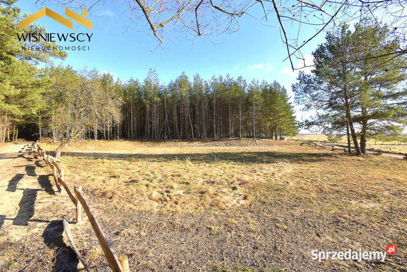 Działka 3001 m2 lesie budowlana uzbrojona polna Kiersztanowo
