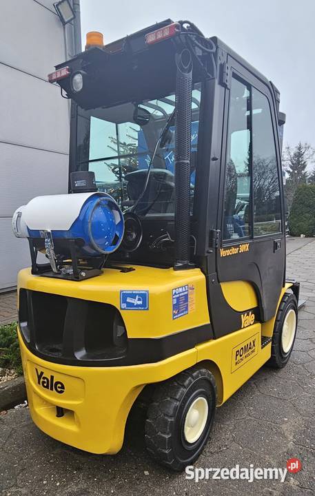 YALE GLP25VX Wózek widłowy 3 T 2013r triplex Oborniki sprzedam