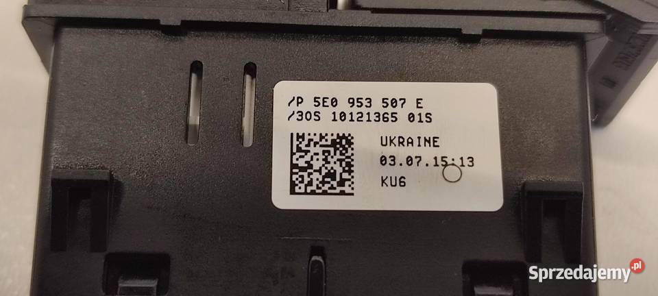 SKODA OCTAVIA III PRZEŁĄCZNIK ŚWIATEŁ AWARYJNYCH sprzedam