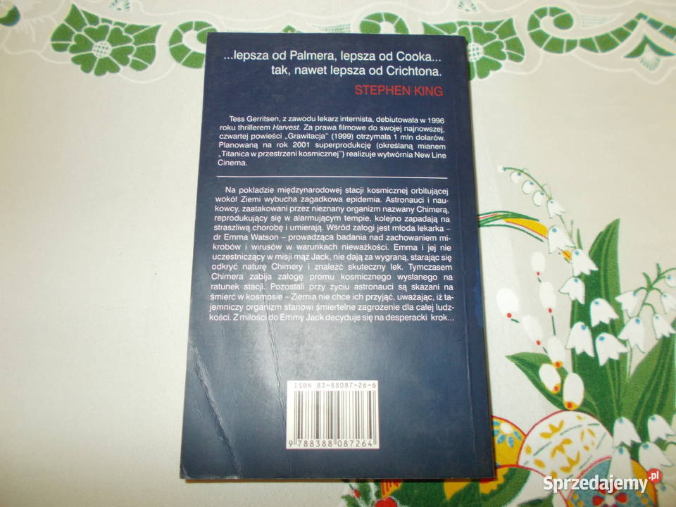 Tess Gerritsen Grawitacja miękka opolskie Głubczyce