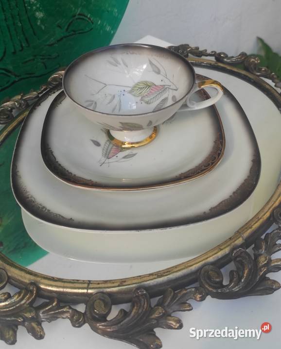 Wunsiedel kolekcjonerski zestaw śniadaniowy Trio Pabianice