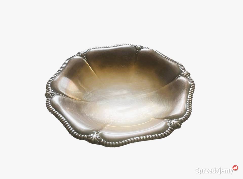 Platerowana patera na kulistych nóżkach Warszawa sprzedam
