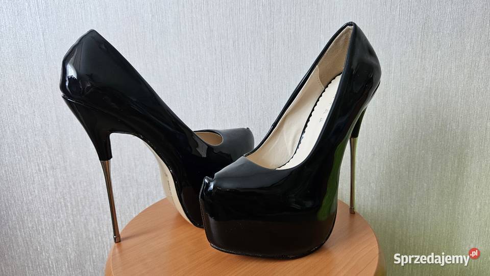 Sexy szpilki 385 metalowe obcasy steel heels 24.5cm Szczecin