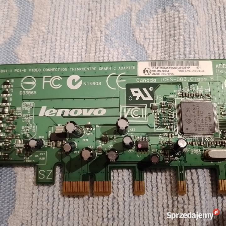 Karta Video DVII IBM Lenovo PCIE FRU39J9334 Podzespoły bazowe Wieliczka