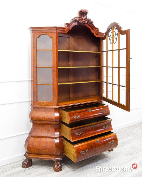 Wysoka WITRYNA drewniana NeoBarok 3 szuflady 45cm sprzedam