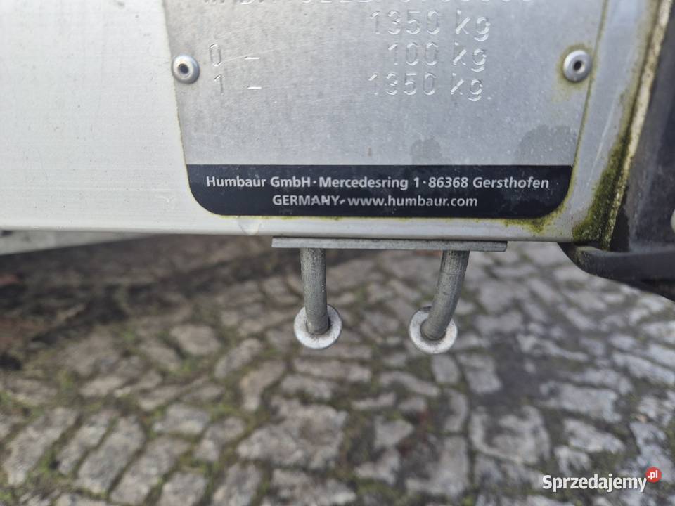 Przyczepka na motory humbaur dmc 1350 Żary
