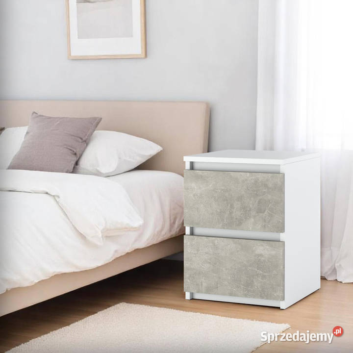 Szafka Nocna 2 Szuflady Nowoczesny Stolik Rtv 40cm Elbląg