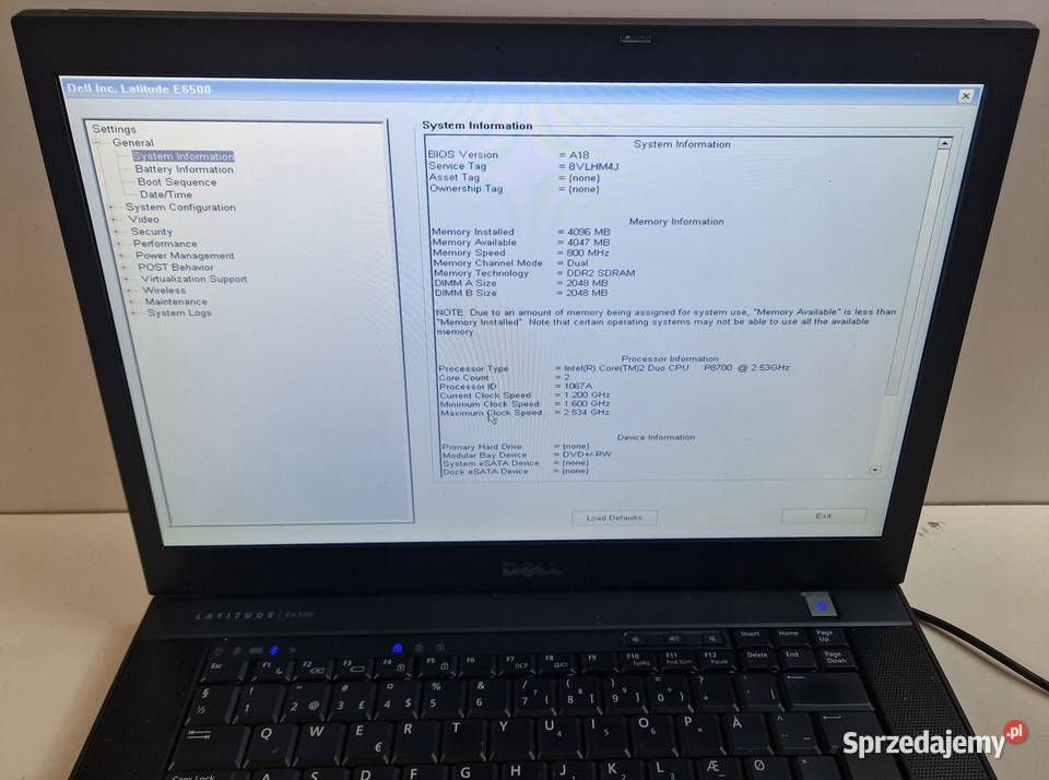 Dell Latitude E6500 Warszawa