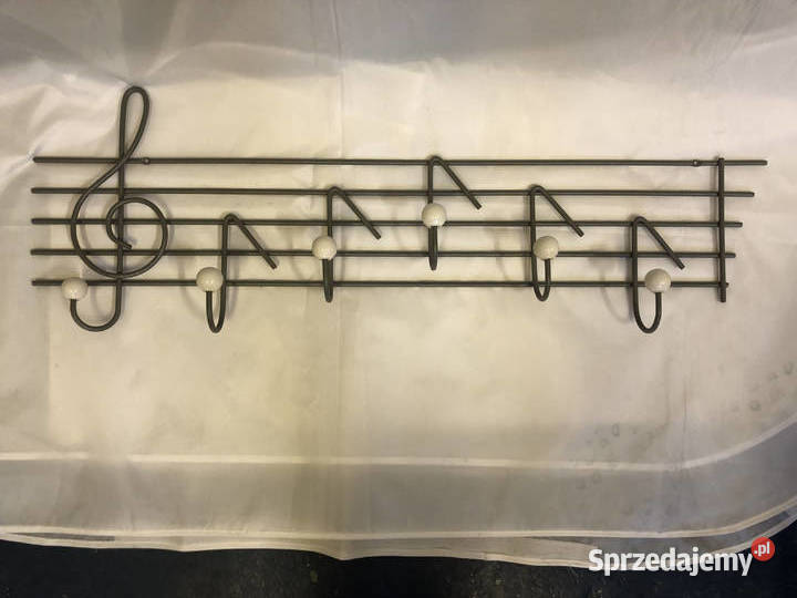 Wieszak Nuty metaloplastyka