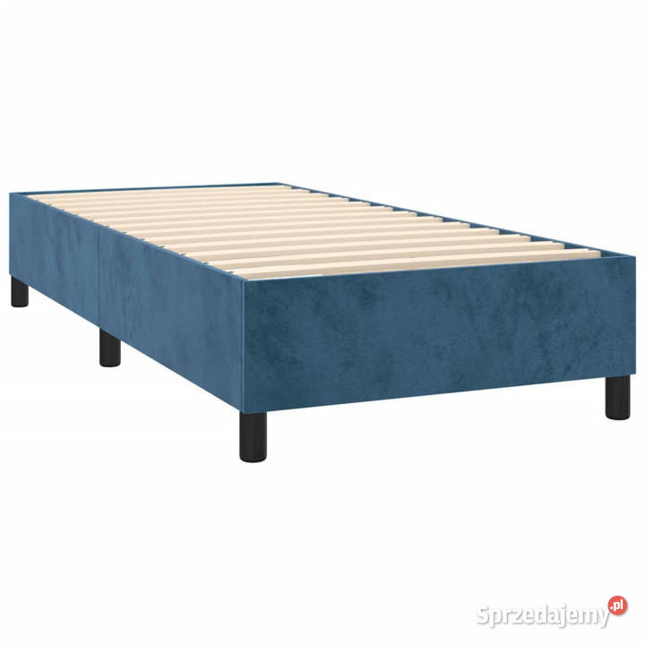Łóżko kontynentalne materac i LED niebieski 128cm mazowieckie