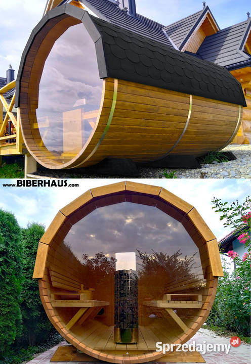 SAUNA Ogrodowa 300 OKNO 100 PRZEDSIONEK Beczka Nowy Targ