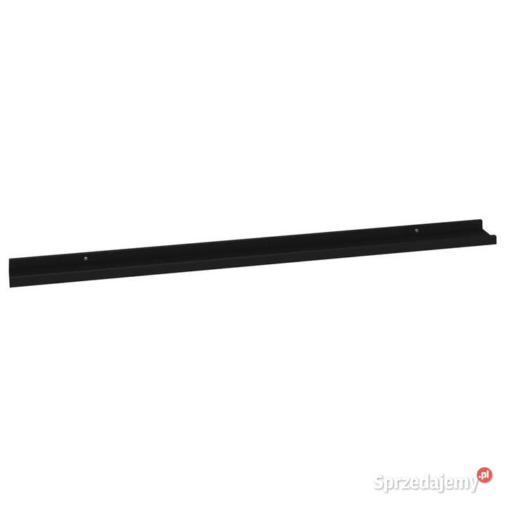 Półki ścienne 4 czarne 115x9x3 WM326671 Warszawa sprzedam