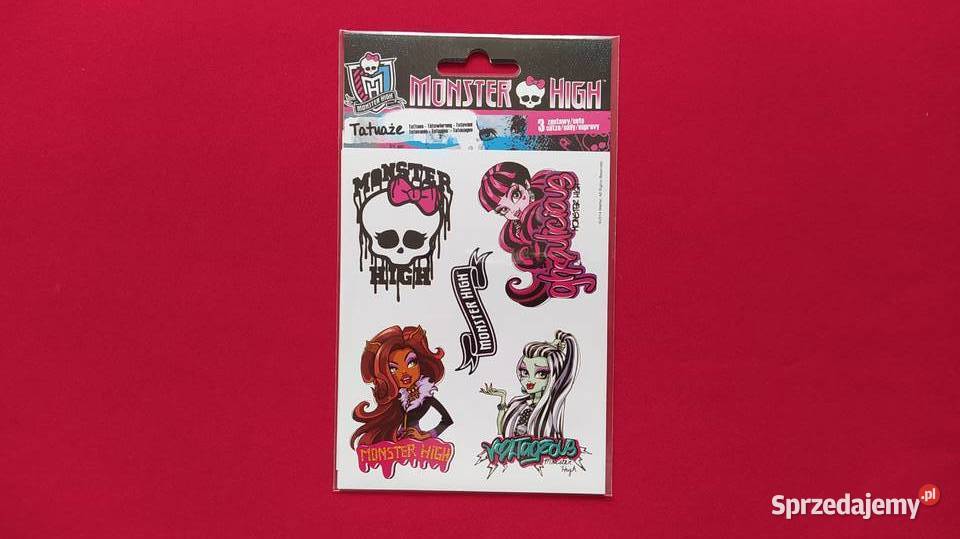 Tatuaże Monster High NOWE DUŻA ILOŚĆ Rabat Olkusz