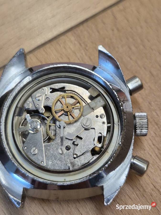 Zabytkowy zegarek Ruhla chronograf z NRD