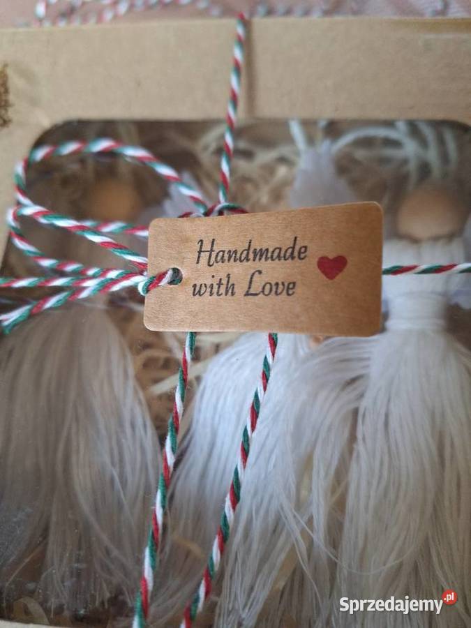 Zestaw Aniołków z makramy