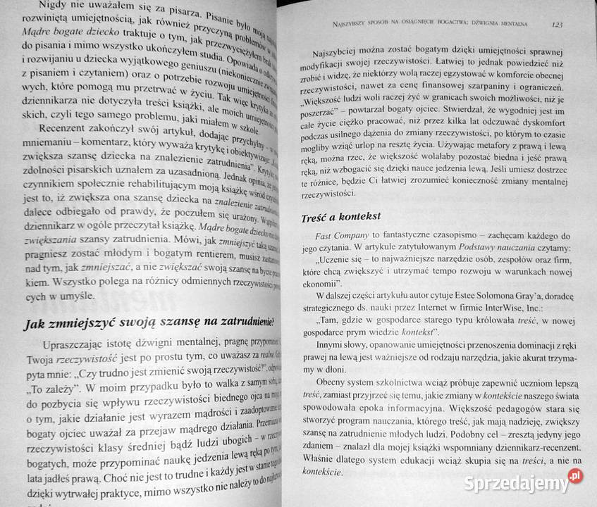 Młody bogaty rentier Robert T Kiyosaki Sharon L Chełm sprzedam