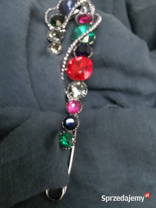 Broszka damska duża kolorowa agrafka Kraków sprzedam