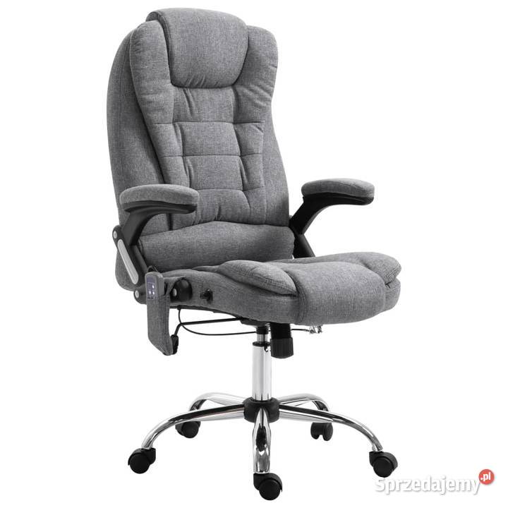 vidaXL Krzesło biurowe z masażem, 20244