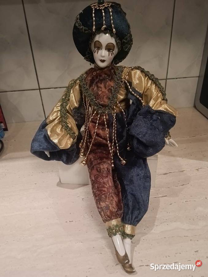 Lalka porcelanowa arlekin Sosnowiec
