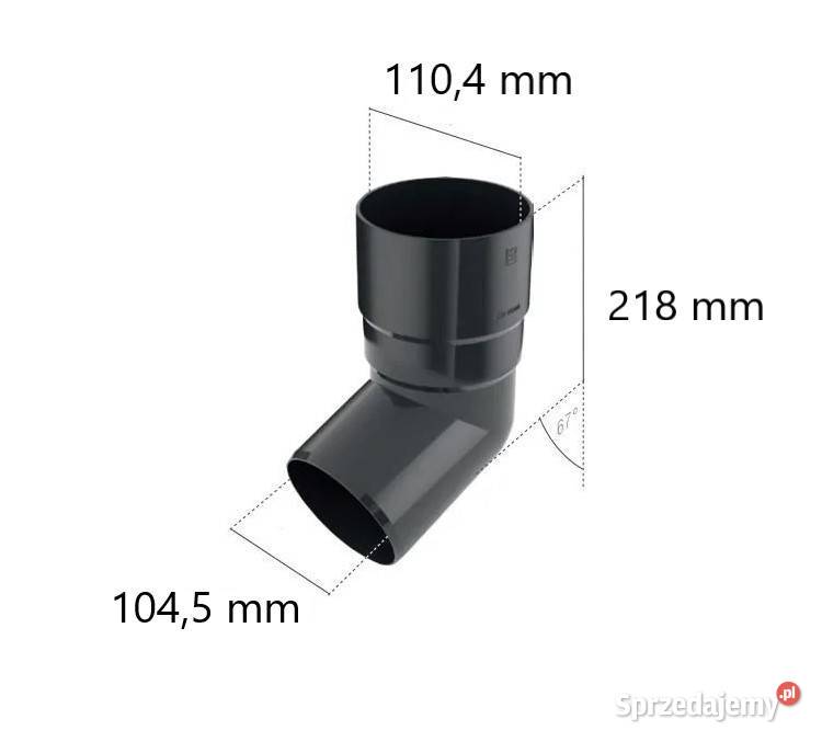 Bryza PVC Kolano 90 mm zielony podlaskie Białystok