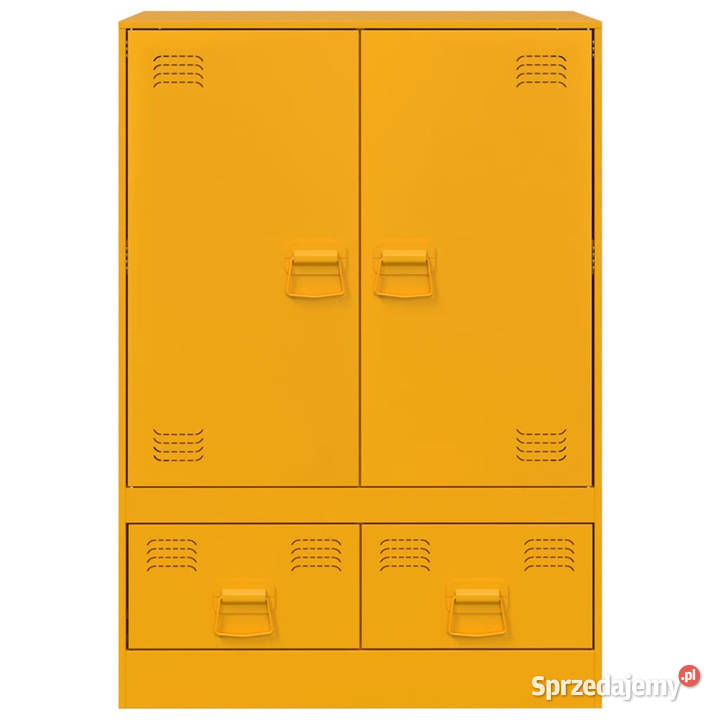 Szafka musztardowa 67x39x95 stalowa WM841808 Pozostałe Meble