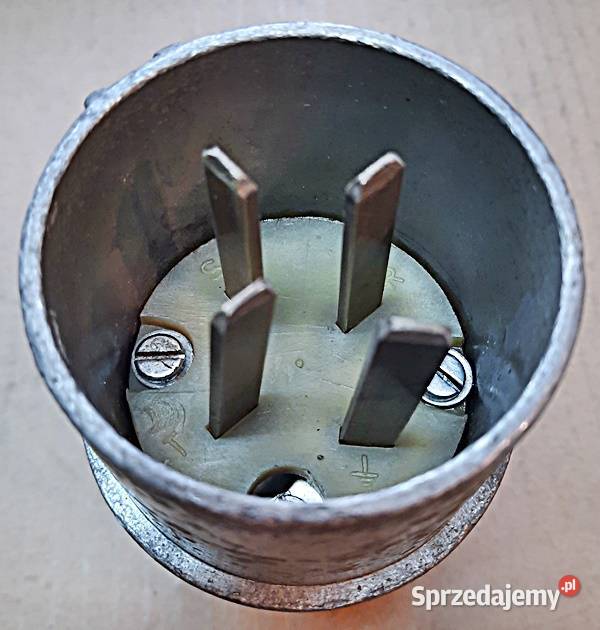 Wtyczka siłowa płaskie bolce 32 A 500 V IP44 z Ostrów Wielkopolski