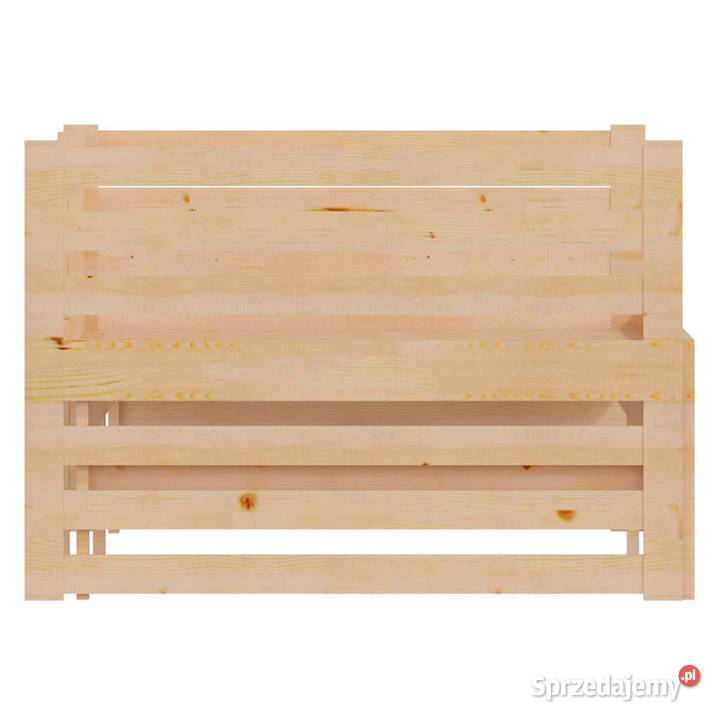 Łóżko wysuwane lite drewno sosnowe 2x90x200 203cm Warszawa