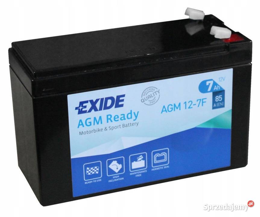Akumulator Exide AGM127F 7Ah 85A Części samochodowe Jelcz-Laskowice