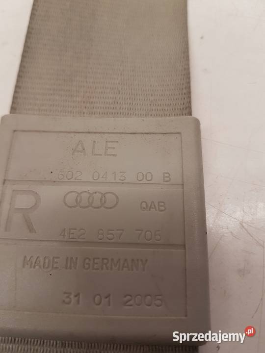 PAS BEZPIECZEŃSTWA PRAWY PRZÓD AUDI A8D3 Przystajń sprzedam
