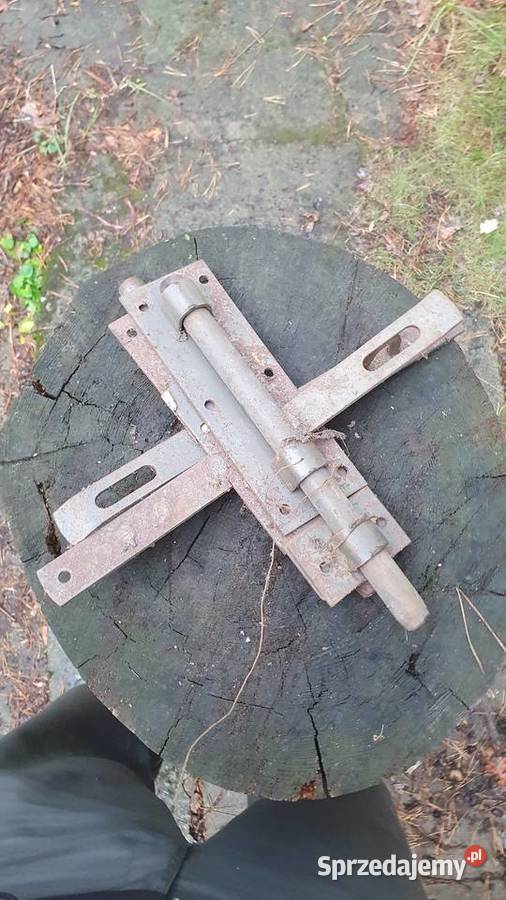 Stare zasuwy metalowe do drzwi bramy rygiel mazowieckie Warszawa