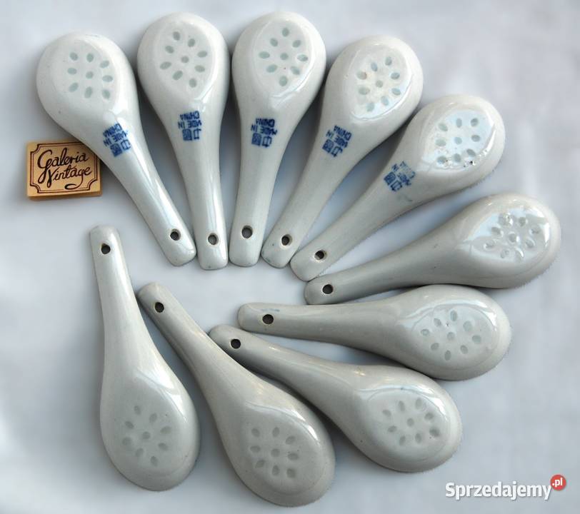 Chińskie porcelanowe łyżki 10 porcelana ryżowa lubelskie Lublin