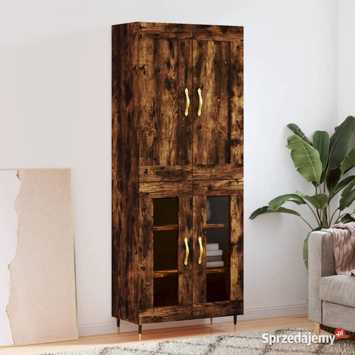 Witrynka przydymiony dąb 695x34x180 materiał mazowieckie Warszawa