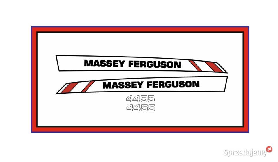 Naklejki Massey Ferguson 4455 Ciągnik Traktor Pozostałe Opole