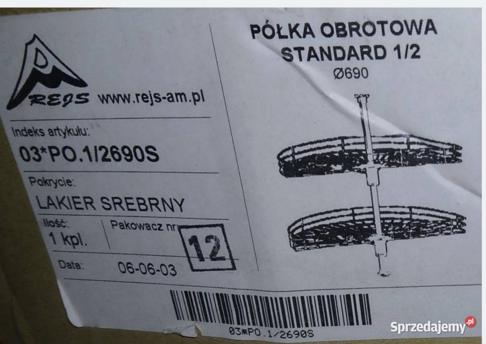 REJS fi690 półka kuchenna 12 mazowieckie Warszawa sprzedam