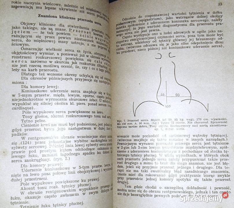 Diagnostyka i terapia chorób serca Witold Rok wydania 1939 Chełm