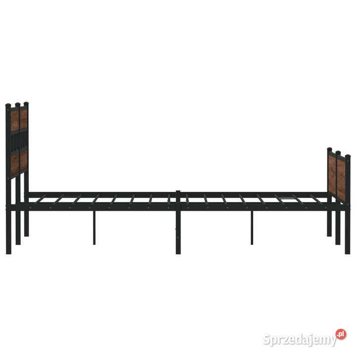 Łóżko bez materaca brązowy dąb 140x190 WM4017344 mazowieckie Warszawa