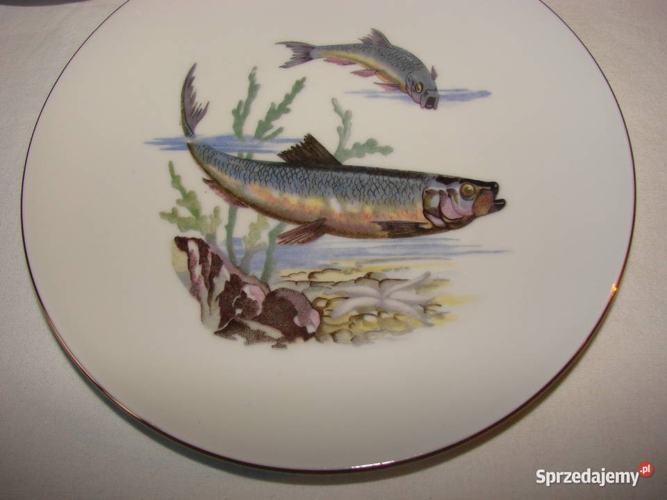 Kahla talerz ryby Pruszcz Gdański