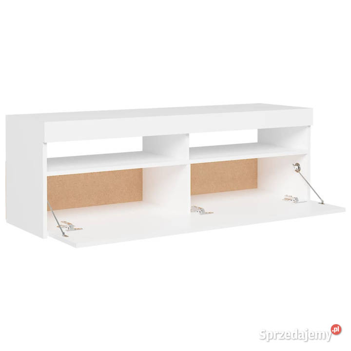 Szafka pod TV z oświetleniem LED biała 120x35x40 Warszawa sprzedam