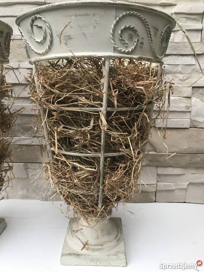 Wazon swiecznik metaloplastyka 2 dzban ażurowy Dom i Ogród Bystrzyca Kłodzka