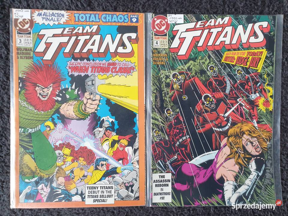 Team Titans kolekcja 17 komiksów DC USA 19921994 pomorskie Gdynia