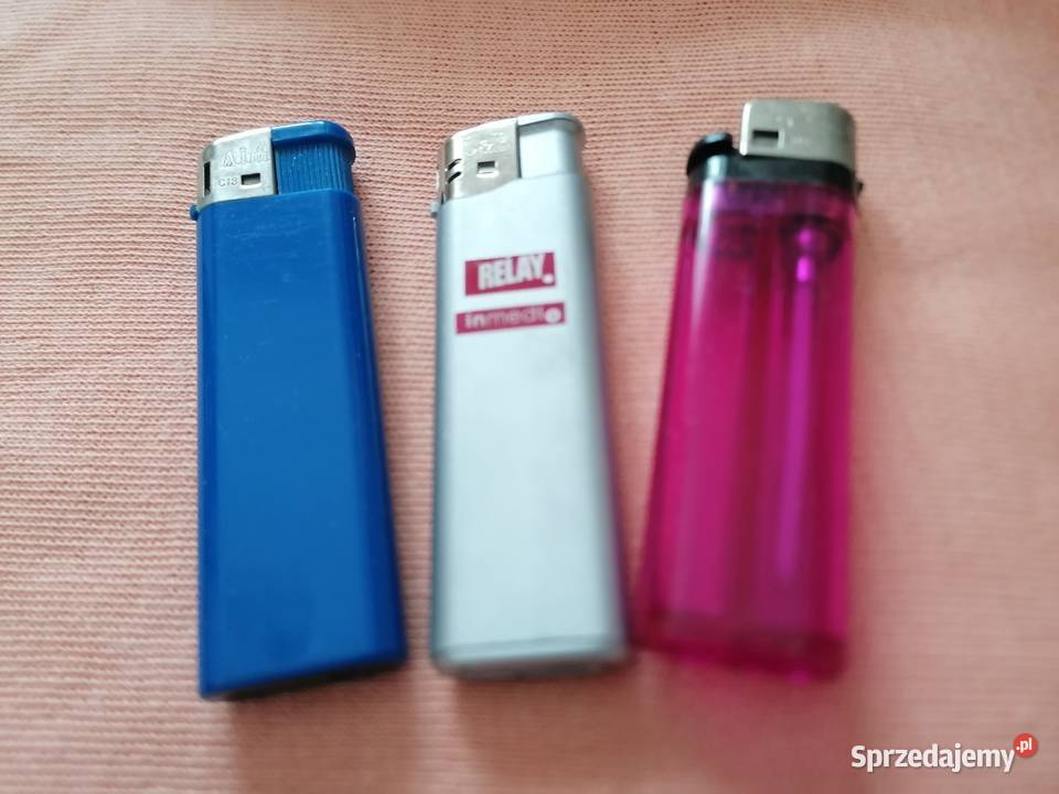 Zapalniczki płomienne na gaz zestaw 3 sztuki Łódź
