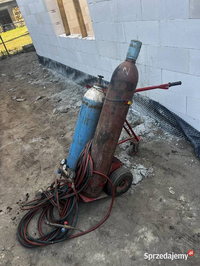 Zestaw do spawania gazowego wózek butle przewody Dubiażyn sprzedam