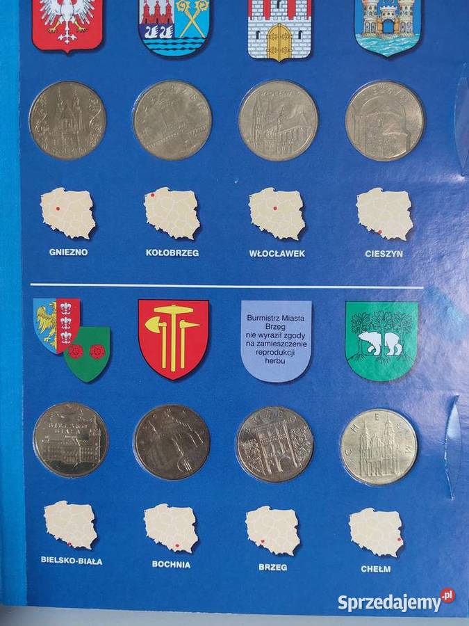 Historyczne miasta w Polsce na monetach